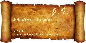 Jobbágyi István névjegykártya