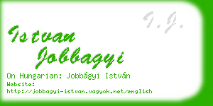 istvan jobbagyi business card